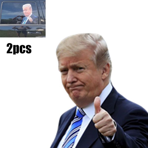 

2рс окна автомобиля наклейки с байденом / козырем автомобиля window переводные картинки применимы к большинству автомобилей окна 25x32cm / 9