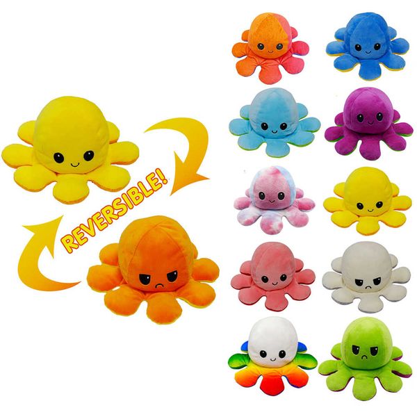 

plush toy reversible stuffed flip soft ocs animal home accessories cute animal doll children gifts baby companion plush toy w-00392