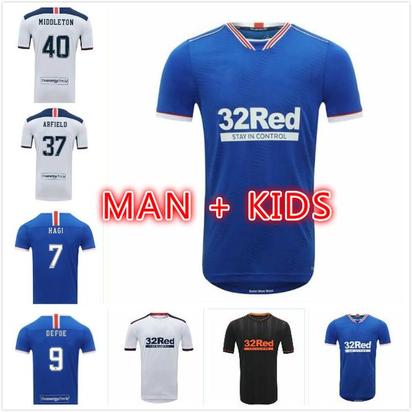 

katic glasgow davis soccer jerseys 2020 21 morelos tavernier murphy kent jack lafferty arfield rangers docherty football shirt, Black;yellow