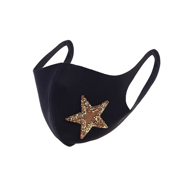 

sequins cycling bling dhl face shipping fashion protective mouth cover washable reusable elastic earloop party mask kimt