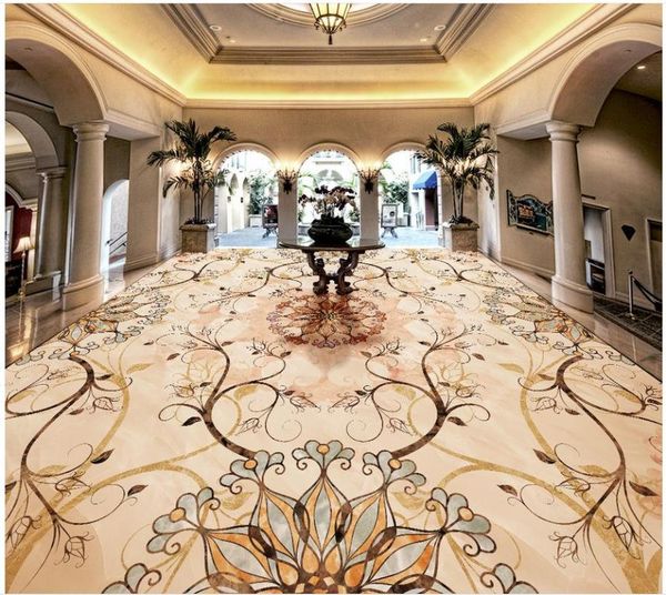 

wallpapers po wallpaper mural floor art tiles parquet stone 3d wall murals pvc waterproof