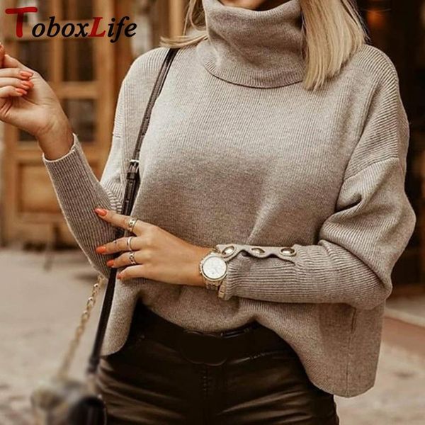

women's sweaters winter women turtleneck plus size solid fashion autumn pullovers sweater for woman knitted female clothes 2021, White;black