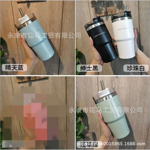 

21 tik tok starbucks same style diamond gradient stainless steel straw cup mug in many colors