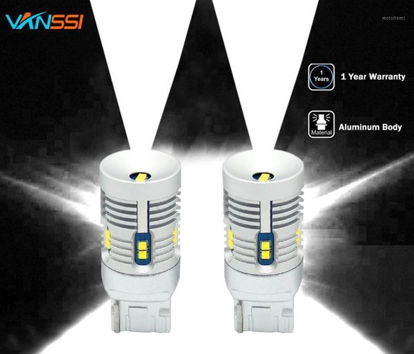 

vanssi extremely bright 7440 t20 w21w 12-leds 2020 chipsets 2000lm white led bulb canbus error for car backup reverse bulbs1