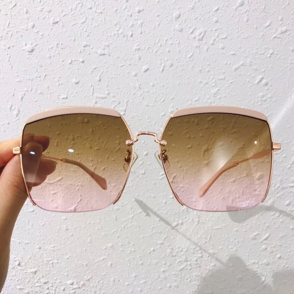

designer big box sunglasses women's 2021 new fashion star's high-end anti ultraviolet measures lfyjsh, White;black