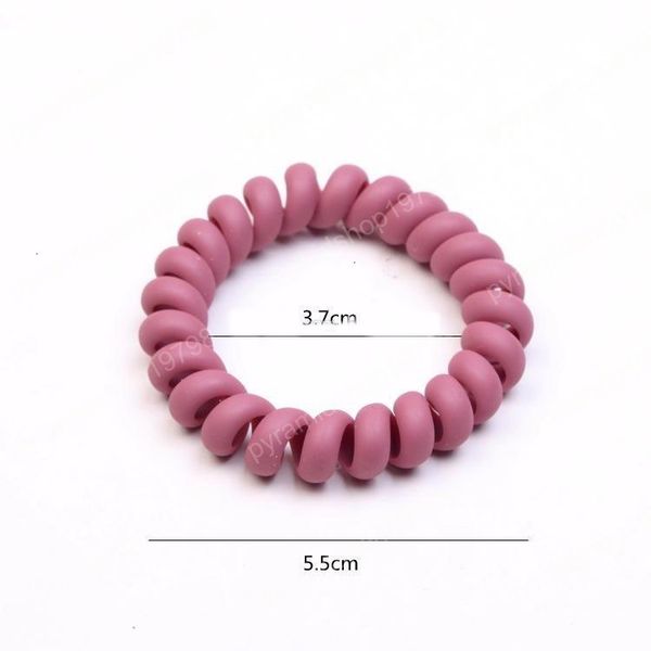 

ties telephone wire frosted coil hairbands elastic hair rope rubber ring ponytail holder for girls ha