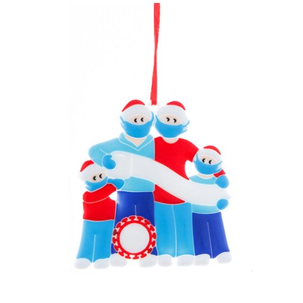 

holiday survivor christmas ornament decoration plastic happy pendant family trinkets 8*0.5*7cm small gifts partyz9tc
