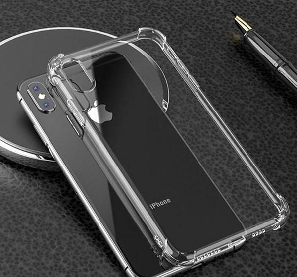 

прозрачный чехол для телефона tpu для iphone 11 pro max 1,5 мм ударопрочный xr xs 8 7 bbyuqb yhshop2010