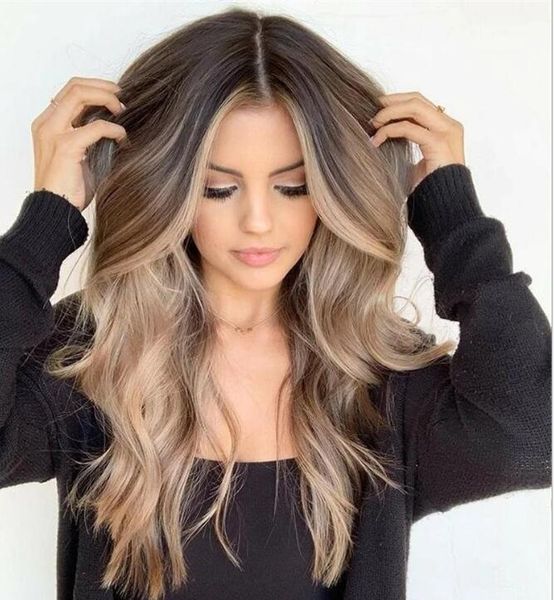 

in europe and the united states ms brown golden wavy hair curly hair life great caps wholesale, Black