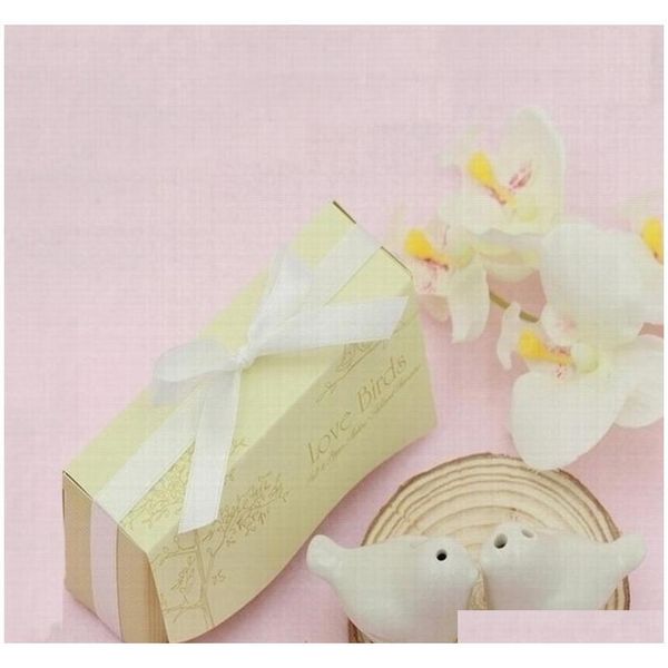 

300 pcs=150 set cute wedding and party favors souvenirs of love birds salt and pepper shakers wedding receiption jllnjv loveshop01