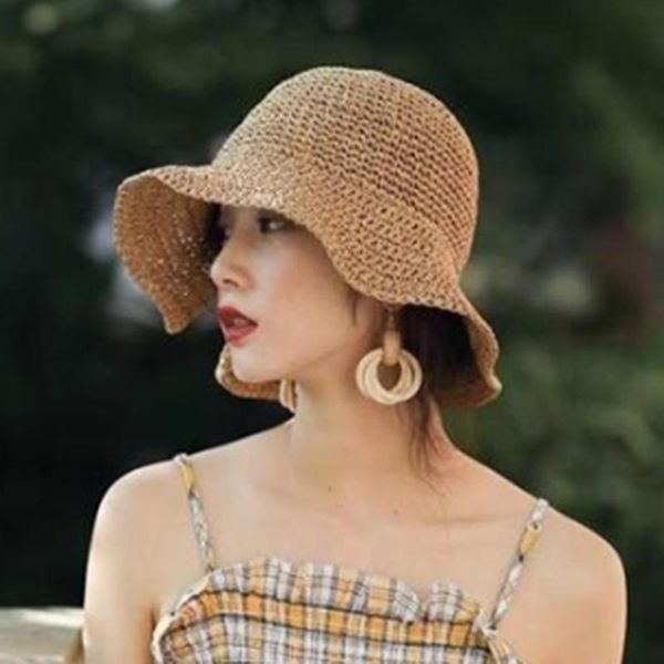 

wide brim hats parent-child 100%raffia bow sun hat floppy summer for women beach panama straw dome bucket, Blue;gray