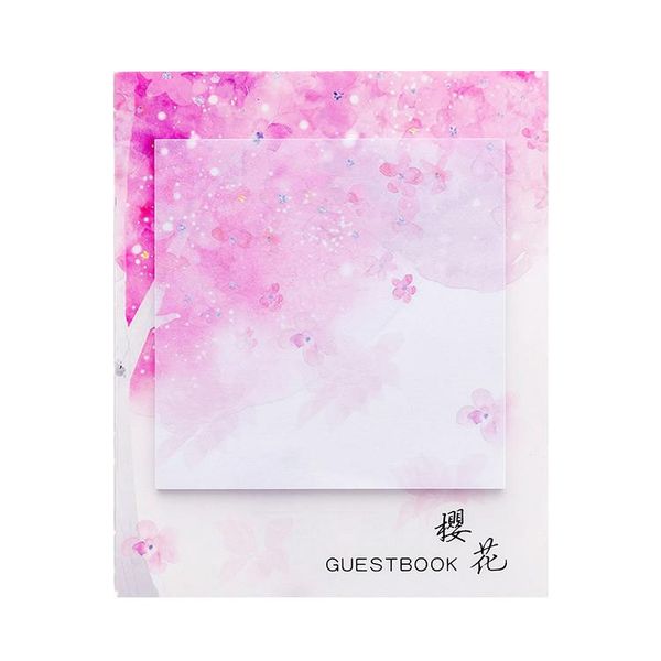

японские sakura self stick notes self cyshive sticky note симпатичные блокноты опубликованные письма pads наклейки бумаги 30 листы pad sqcoo