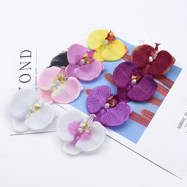 

10 орхидея голова девушка фестиваль искусственные цветы украшения дома украшения аксессуары конфеты ящик скрапбукинг брошь вазы свадьба bbyo