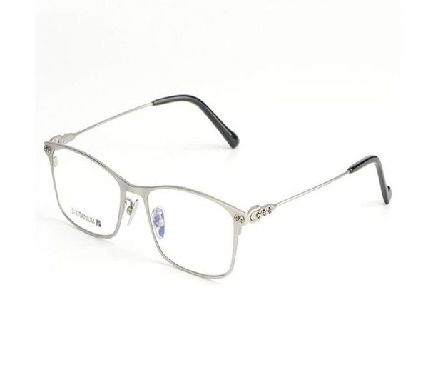 

ultralight retro full rim b-titanium myopia eyeglasses frame clear lens goggle optical eyewear spectacle, Black