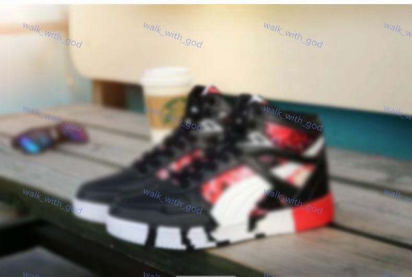 

2021 blue printed high mens sneakers autumn and winter man sneakers couple shoes hip hop men casual shoes zapatillas hombre 39-45, Black