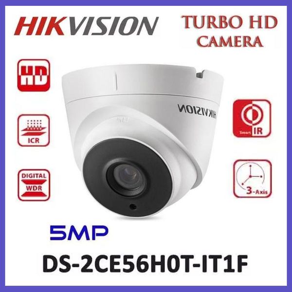 

hikvision hd 5mp ir dome camera ds-2ce56h0t-it3f tvi/ahd/cvi/cvbs switchable 4 in 1 camera