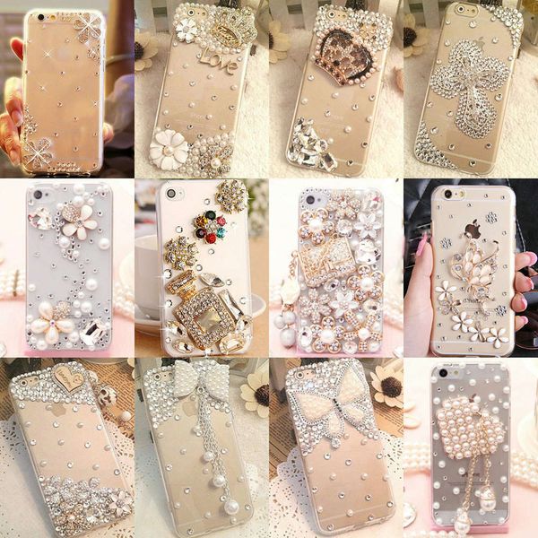 

qavip 6, 7 samsung note 5, s6, s7, edge, s8 plus, transparent , crown, flower, decorationlk