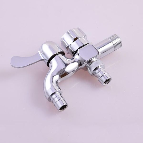 

bathroom sink faucets brass washing machine faucet kitchen double outlet mixer wall mounted chrome mop pool bibcock taps