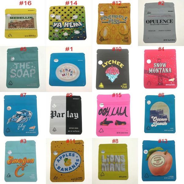 

16styles cookie mylar bags ya hemi emergenc c flowers s bananas darlay 0.125oz snow montana fly wt 3.5g wmtobp