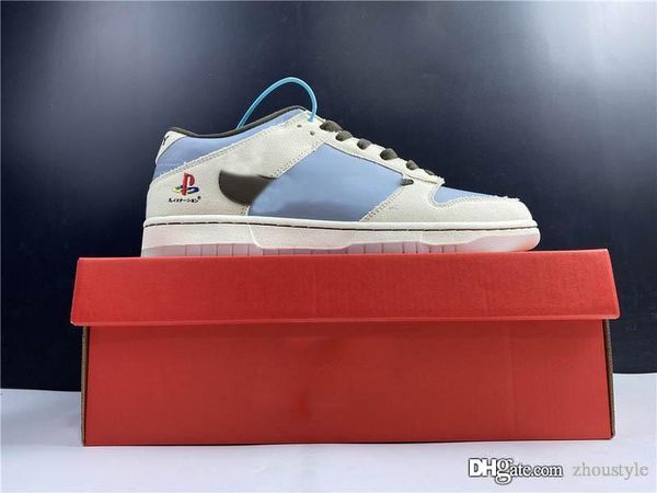 

travis scott playstation dunk sb low skateboard shoes cactus jack men women white grey black japan zapatos sneakers with box