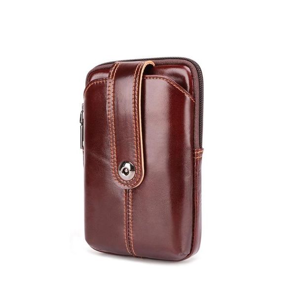 

man genuine leather vintage hip bag fanny packfor men's waist bag fanny pack waist pack pouch phone belt