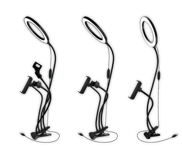 

2020 новый live stream kit кольцо light gooseneck circle fample с держателем для микрофона смартфон планшет 3 режима lighitng для selfie vid