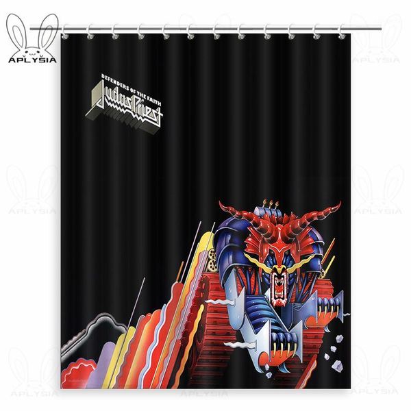 

heavy metal bands judas priest shower curtains music art bathroom curtain1