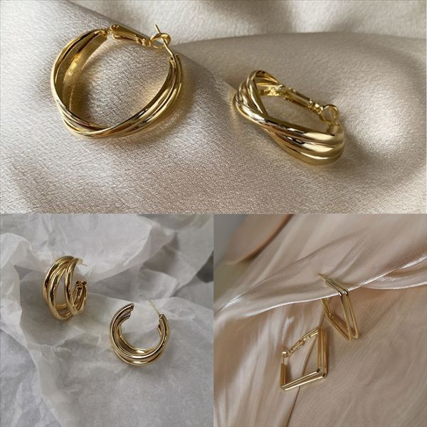 

1bk pretty earrings studs punk stud mens fake earrings black silver beautifully stainless steel sier earring for woman jewelry magnet, Golden