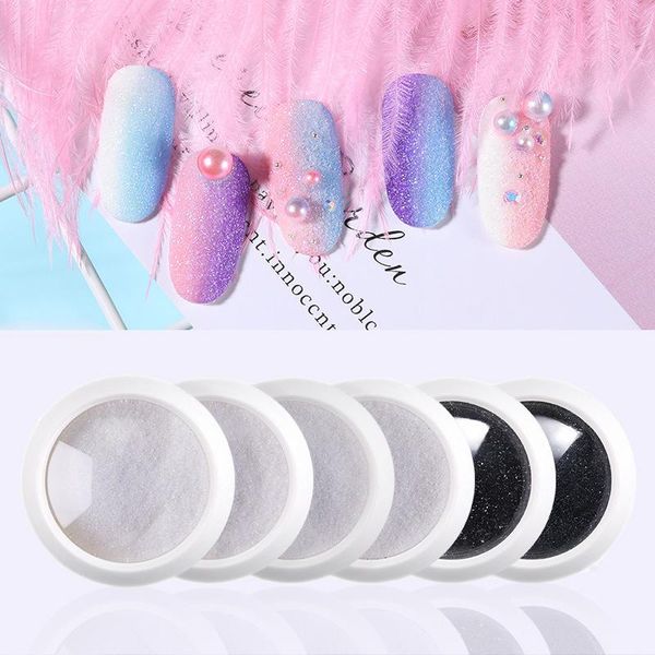 

nail glitter 1pcs art sugar powder winter holographic design coloful sweater gradient effect dust diy manicure decoration, Silver;gold