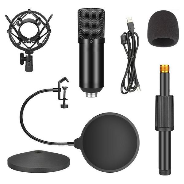 

microphones usb microphone deskstand set, 192khz/24bit high sampling rate blowout prevention net live k song microphone1