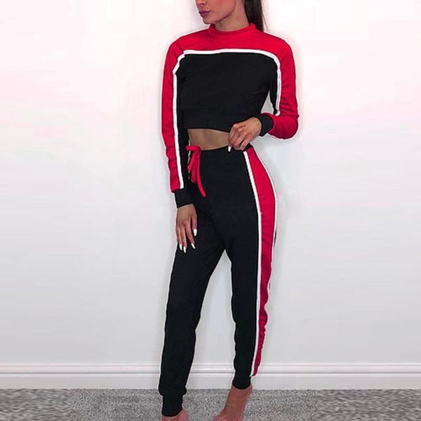 

women sets women sportwear red green black 2 pcs sweatsuit cotton summer pullover suits outfit two piece tracksuits street1, White