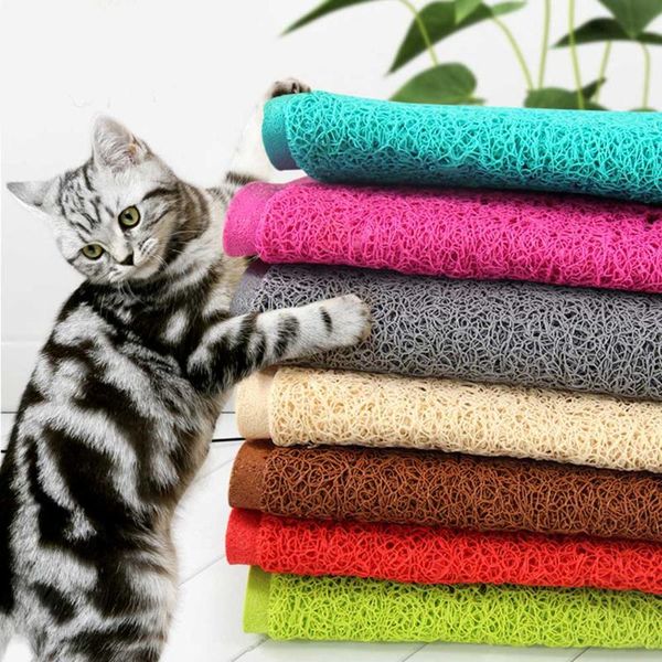 

cat beds & furniture cats litter trapping mats pads 30*40cm pvc elastic fiber for boxes oct998