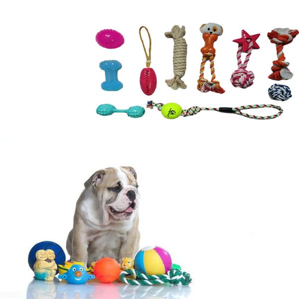 

rubber chew ball dog toys training toys toothbrush chews toy food balls pet product toy 10 pieces/set