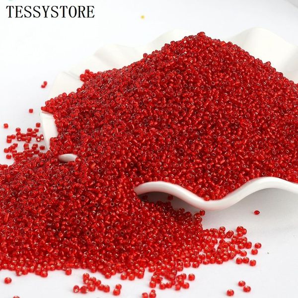 

19g/lot 2mm color lined round hole glass seed beads crystal beads for jewelry making necklace charms handmade diy accessories bbylng