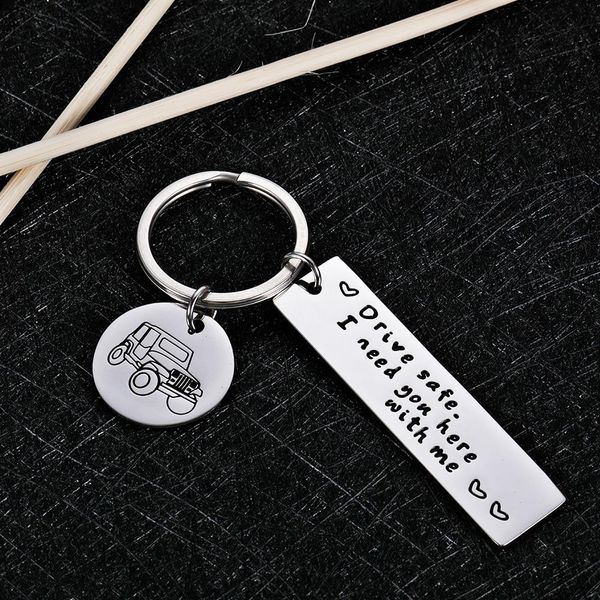 

key chain drive safe car keychain for couples men boyfriend off road driver stainless steel keyring jewerly gift keyring wmtzlb xhlove