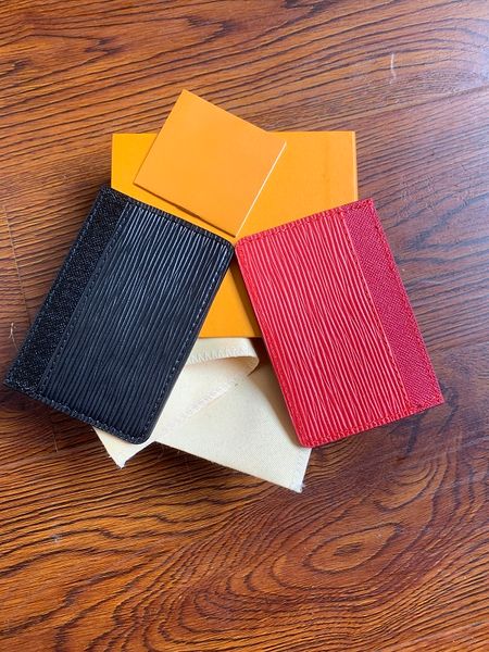 

high-end quality with holder fashion bag men holders sale 2 women color credit box new wallet card purse card dust arrival cxrow, Red;black