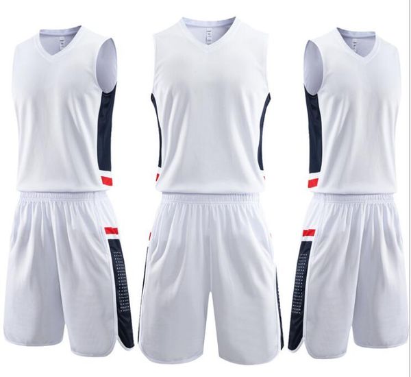 O basquete branco usa camisas americanas para o basquete universitário usa camisas American College Wear Jerseys Suit de qualidade superior