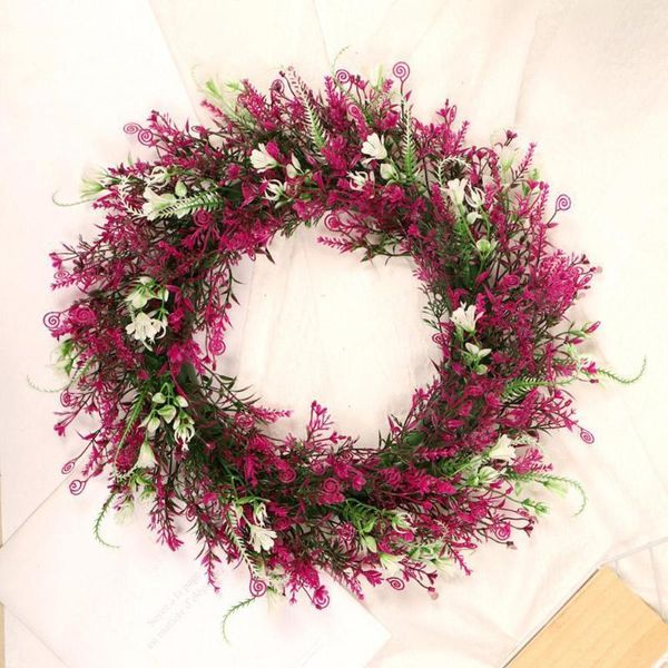 

decorative flowers & wreaths artificial phoenix tail leaf wreath door garland for front wedding party wall home decor flow supplier1