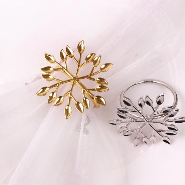 

napkin rings 6pcs creative home alloy leaf buckle ring western el tableware