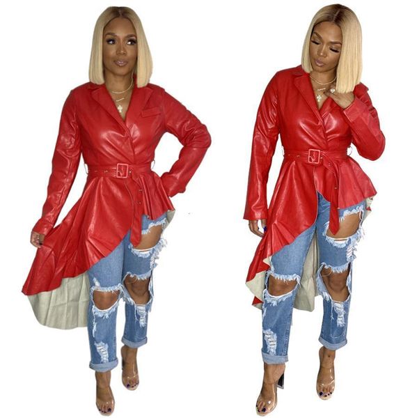 

сексуальные искусственные кожаные пальто куртки ютные искусственные кожаные женщины куртка карманы поворотный воротник из искусственной кожи, Black