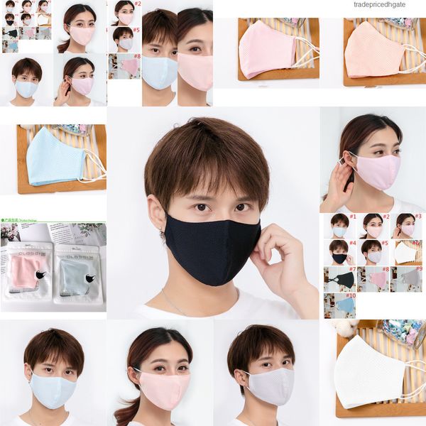 

silk protective summer fashion ice face mask adults sun anti dust ultraviolet-proof masks l4s7