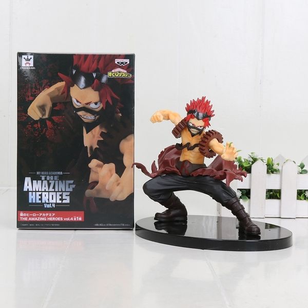 

13cm anime my hero academia figure toy the amazing heroes vol.04 kojiro red riot eijiro kirishima figurals model toy dolls y200421