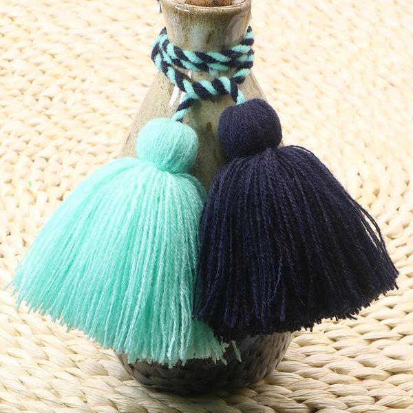 

4pcs charm fat tassel fringe pendant rope diy home textile curtain crafts accessories hanging tassels multicolor fringe trim h jllwap