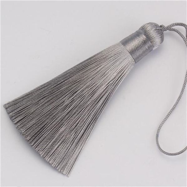 

5pcs ice silk tassels fringe pendant diy material color cord fat tassels trim party garments curtains decor tassels h qylxxy