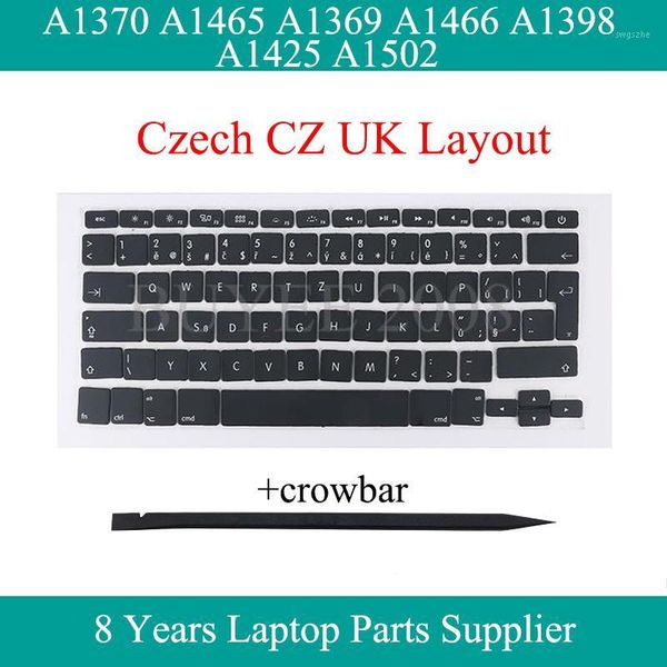 

new 15" a1398 a1425 a1502 czech keyboard key cap for air pro 13" a1370 a1465 a1369 a1466 eu cz czech keycap keys caps1