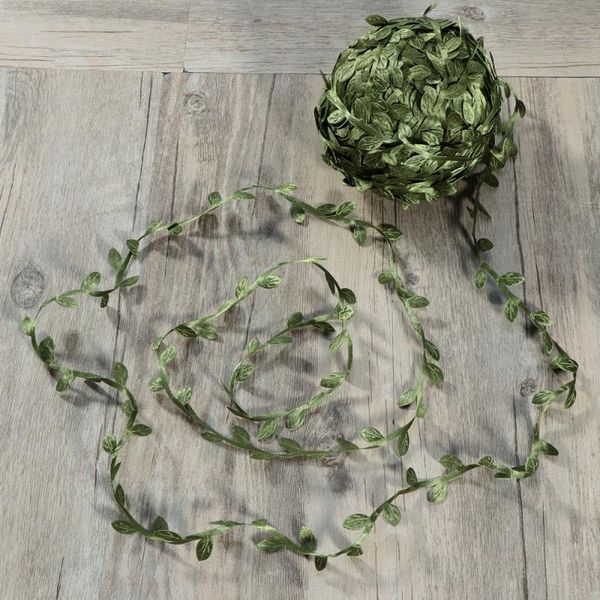 

decorative flowers & wreaths 77m artificial leaf vine simulation foliage vines green leaves rattan fake wreath home wall garden party decor