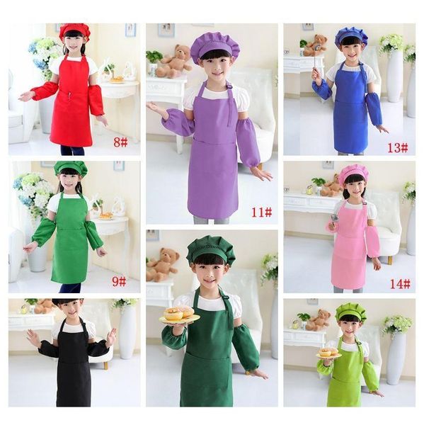 

kids aprons pocket craft cooking baking art painting kids kitchen dining bib children aprons kids aprons 15 colors jllkag xmh_home