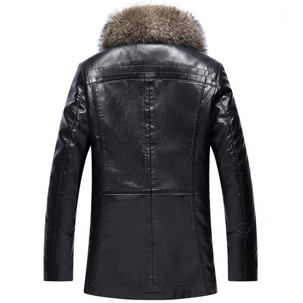 

new winter for male casual faux coat overcoat xxxl xxxxl pu jackets leather big size1, Black