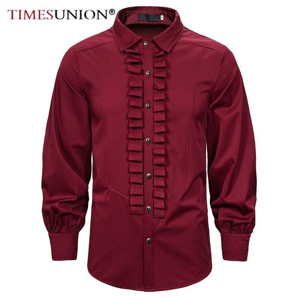 

punk menswear dark retro uniform mens long sleeve shirts casual, White;black