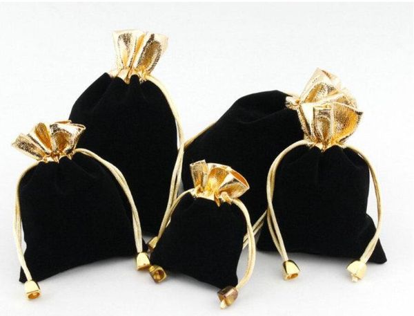 

100pcs/lot velvet beaded drawstring pouches favor bag jewelry gift pouch drawstring bags for wedding favors,beads